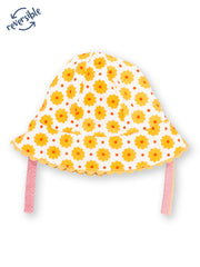 Kite - Baby Girls organic special stripe sun hat - Fully reversible