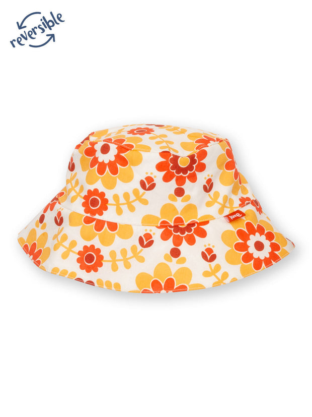Kite - Girls organic groovy sun hat - Fully reversible