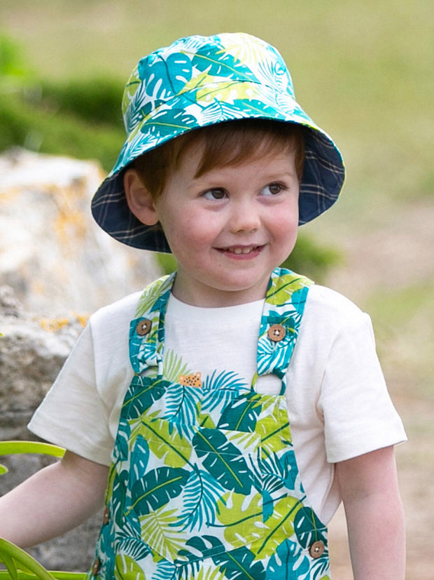 Kite - Boys organic jungle sun hat - Fully reversible