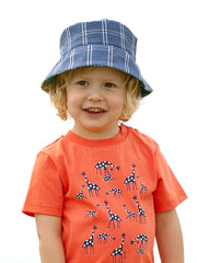 Kite - Boys organic jungle sun hat - Fully reversible