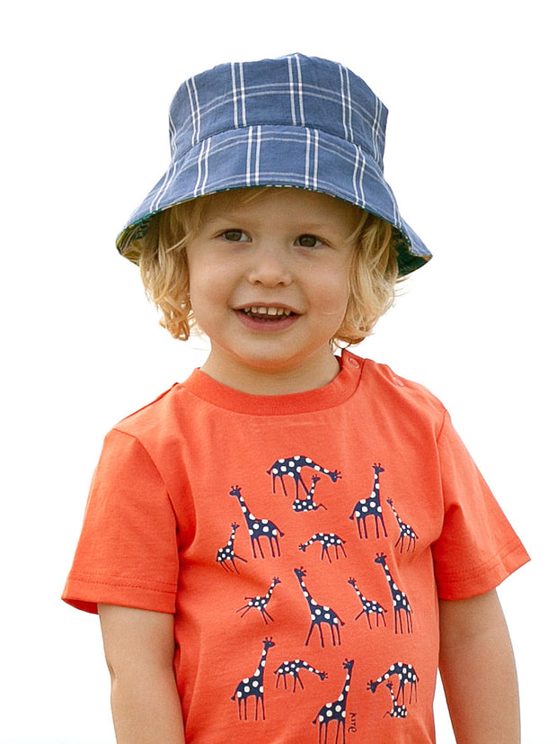 Kite - Boys organic jungle sun hat - Fully reversible