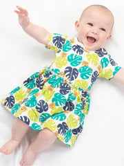 Kite - Baby Girls organic jungle cub bodydress - Combined bodysuit and dress