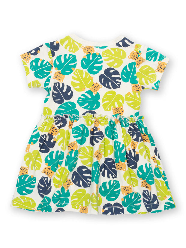 Kite - Baby Girls organic jungle cub bodydress - Combined bodysuit and dress