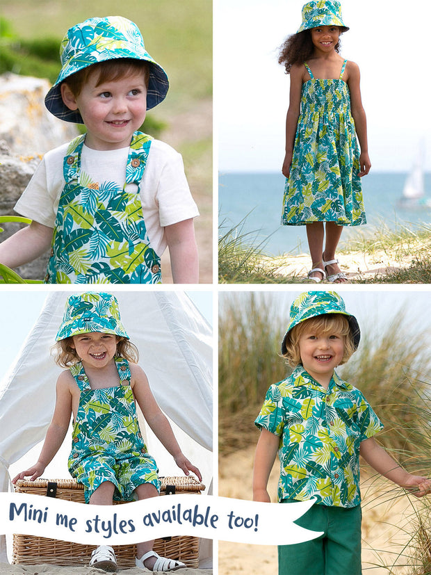 Kite - Womens organic Chettle dress jungle green - All-over print - Above the knee length