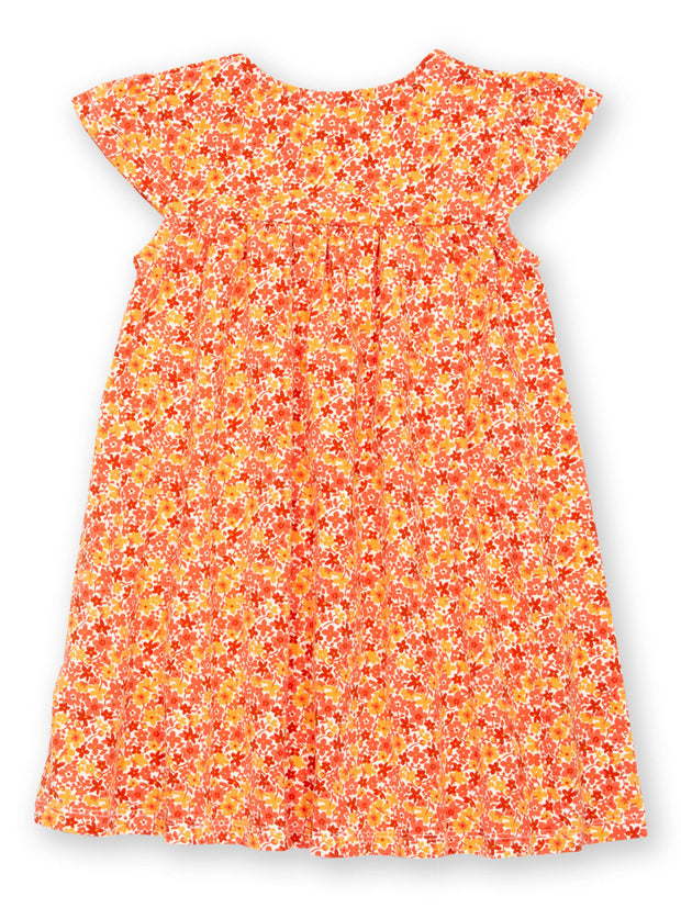 Kite - Girls organic petal perfume dress - Short sleeves with gathers