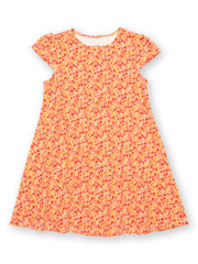 Kite - Girls organic petal perfume tunic dress - Short sleeves with gathers