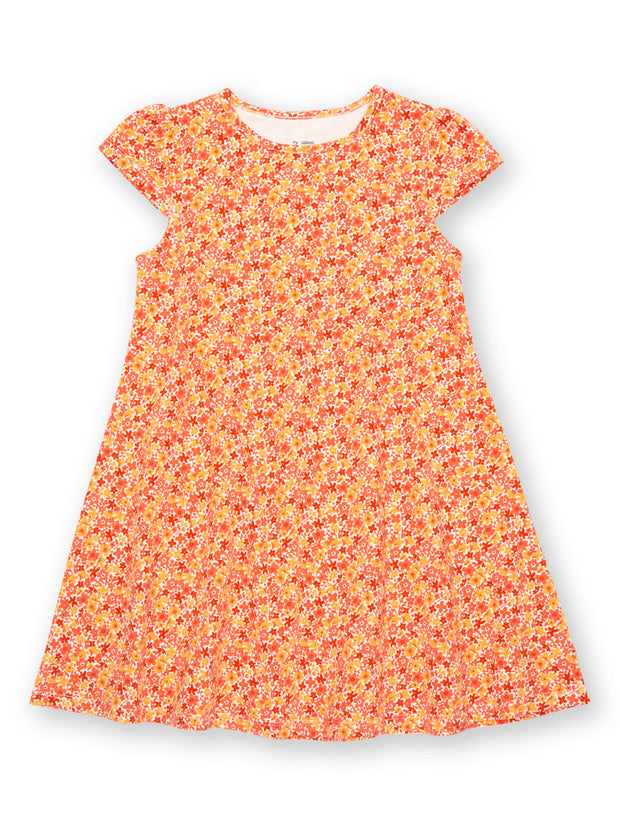 Kite - Girls organic petal perfume tunic dress - Short sleeves with gathers