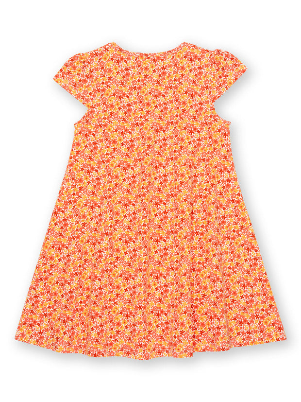 Kite - Girls organic petal perfume tunic dress - Short sleeves with gathers
