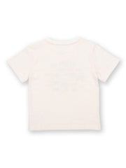 Kite - Boys organic big five t-shirt cream - Placement print - Short sleeved