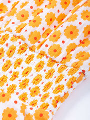 Kite - Girls organic groovy dot jumpsuit yellow - 3/4 length culotte style legs