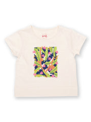 Kite - Girls organic orangutan t-shirt cream - Placement print - Short sleeved