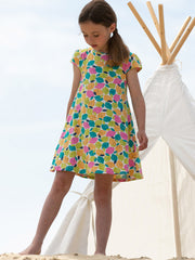 Kite - Girls organic zest friends tunic dress - Short sleeves with gathers