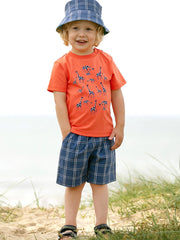 Kite - Boys organic special check shorts - Yarn dyed check - Elasticated waistband