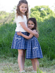 Kite - Girls organic special check dress - Yarn dyed check - Sleeveless