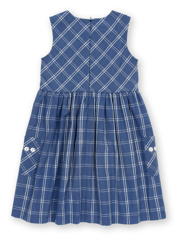 Kite - Girls organic special check dress - Yarn dyed check - Sleeveless