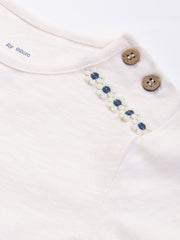 Kite - Girls organic together t-shirt cream - Single jersey slub - Short sleeved