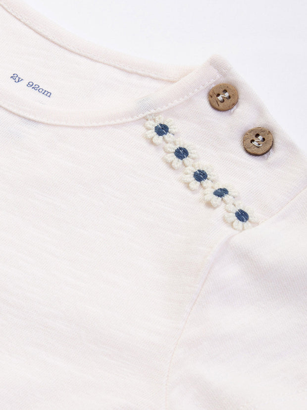 Kite - Girls organic together t-shirt cream - Single jersey slub - Short sleeved