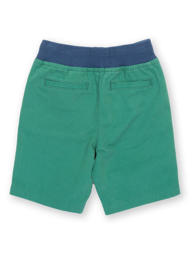 Kite - Boys organic yacht shorts green - Twill - Elasticated waistband with adjustable ties