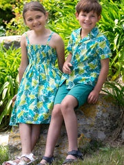 Kite - Boys organic jungle shirt - Short sleeved