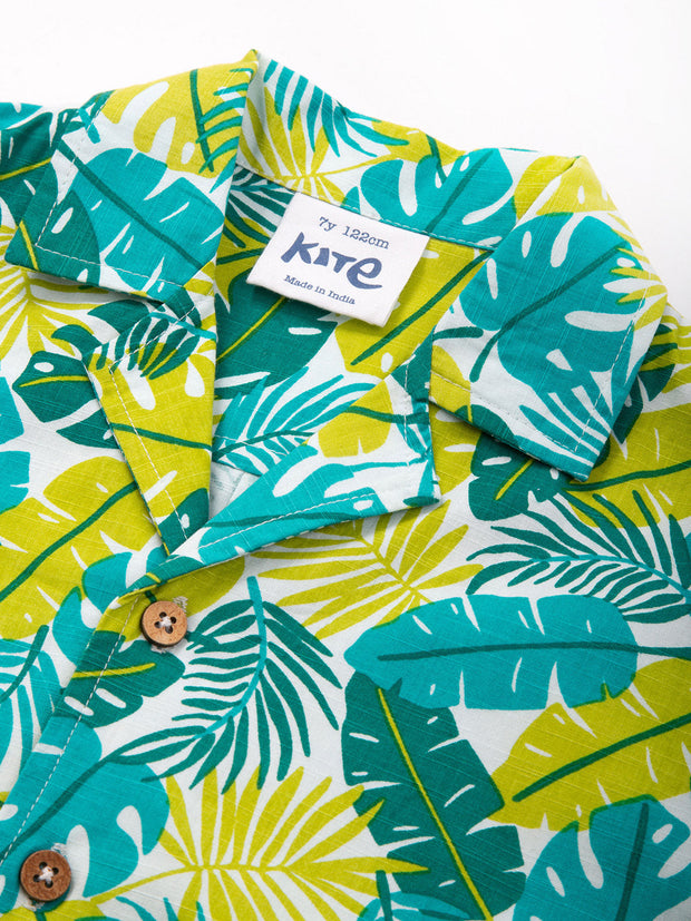 Kite - Boys organic jungle shirt - Short sleeved