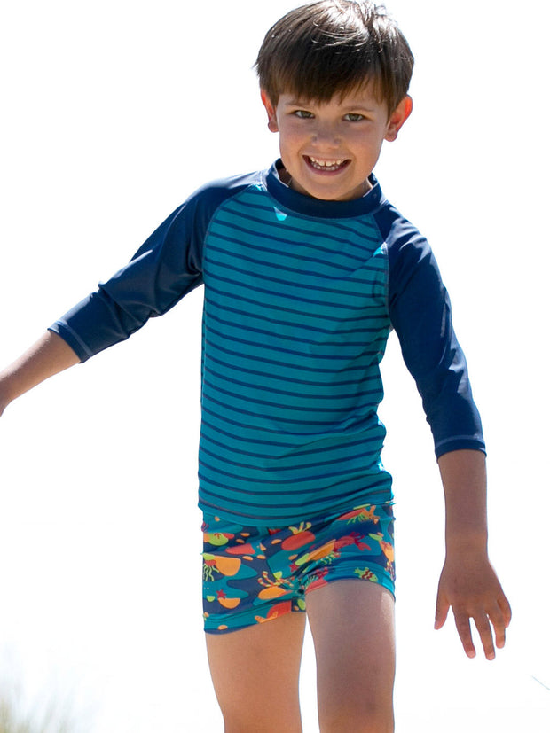 Kite - Boys  stripy rash vest - UPF 50+ protection