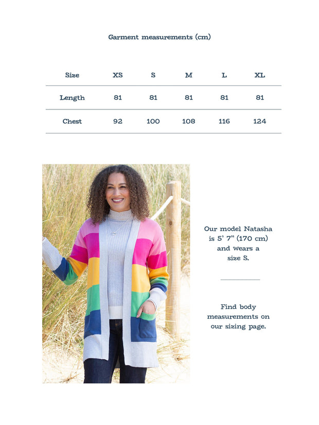 Parley longline knit cardigan