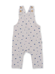 Kite - Baby organic cotton starry sky dungarees grey - Popper crotch opening