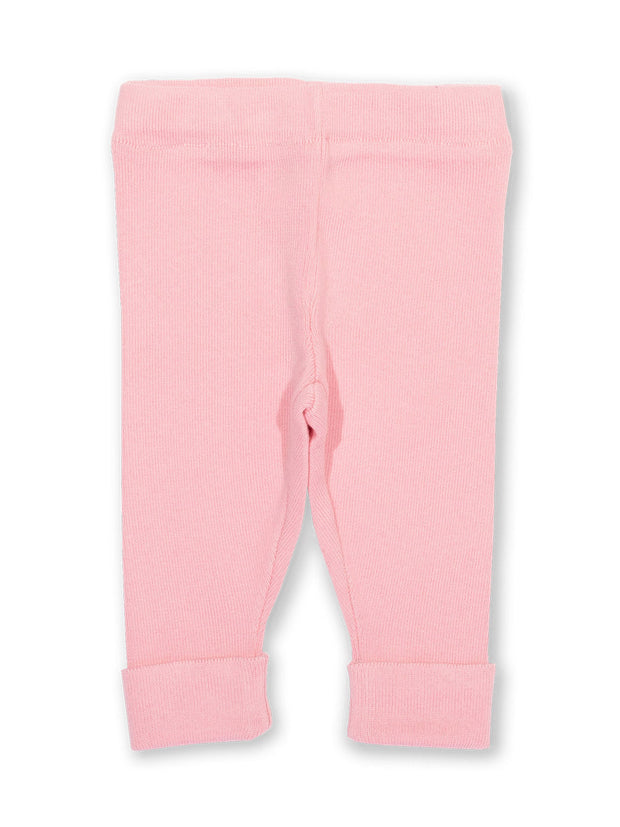 Kite - Baby girls organic cotton my first cosy legs pink - Elasticated waistband