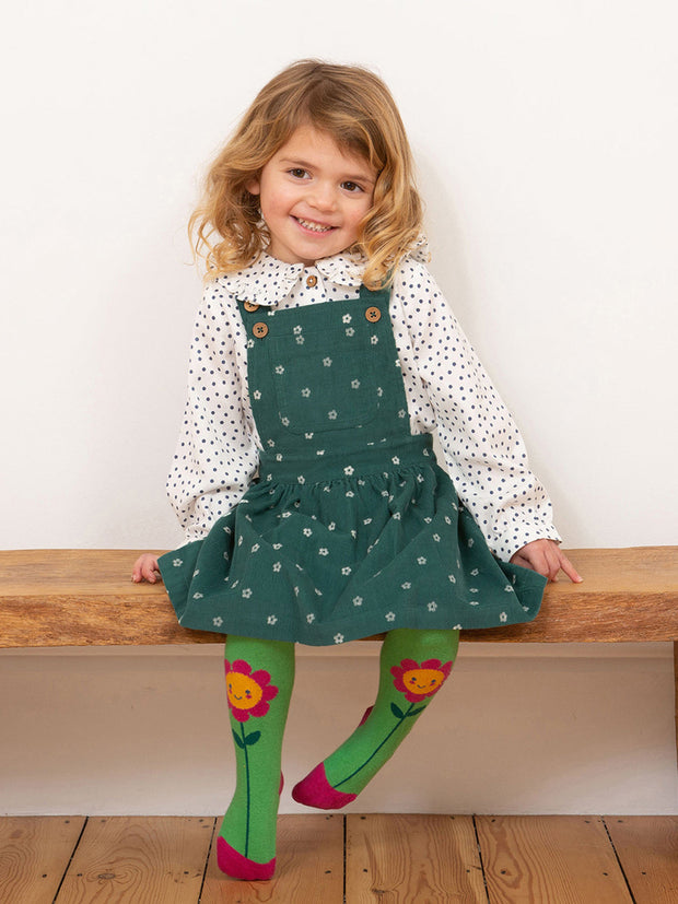 Flower dot pinafore