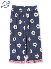 Kite - Girls organic cotton fab flower pull ups - Elasticated waistband