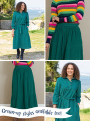 Cosy cord pull ons green