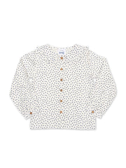 Kite - Girls organic cotton dolly collar blouse cream - Long sleeved