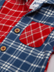 Hotchpotch check romper