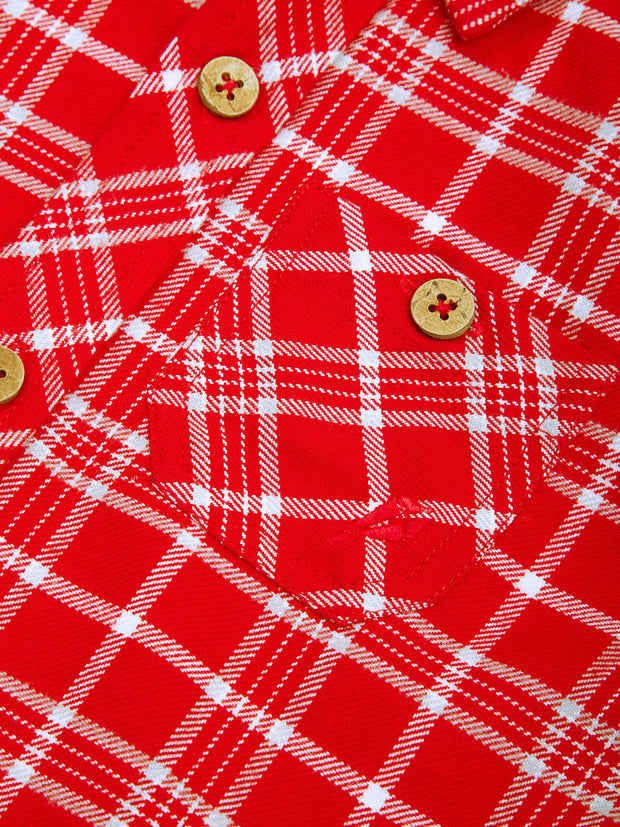 Check shirt red