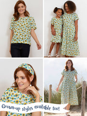 Sunflower bandana hairband