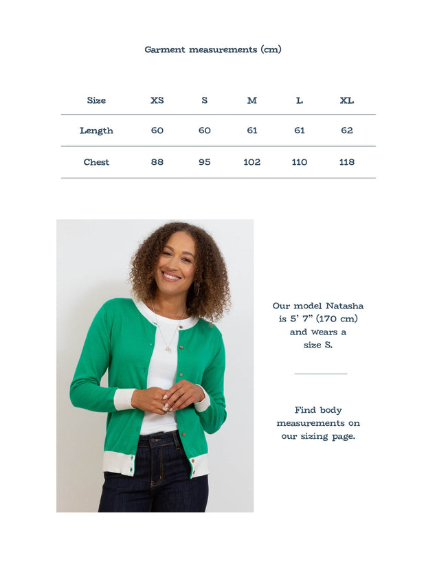 Sandecotes knit cardigan green