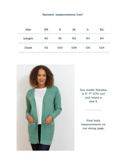 Parley longline knit cardigan