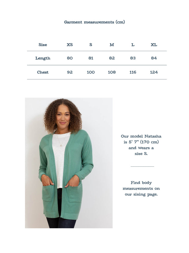 Parley longline knit cardigan