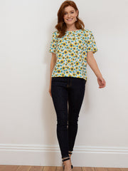 Whitcombe muslin blouse sunflower