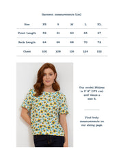 Whitcombe muslin blouse sunflower