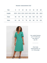 Highcliffe jersey wrap dress fleur