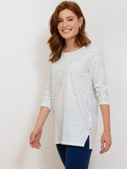 Uphall 3/4 sleeve slub jersey tunic