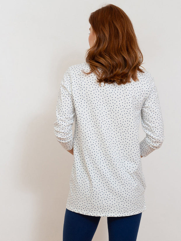 Uphall 3/4 sleeve slub jersey tunic