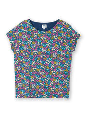 Alum jersey top flower patch