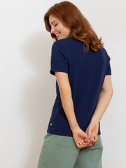 Sandford slub jersey top midnight