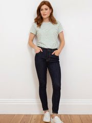 Tarrant jersey top sage stripe