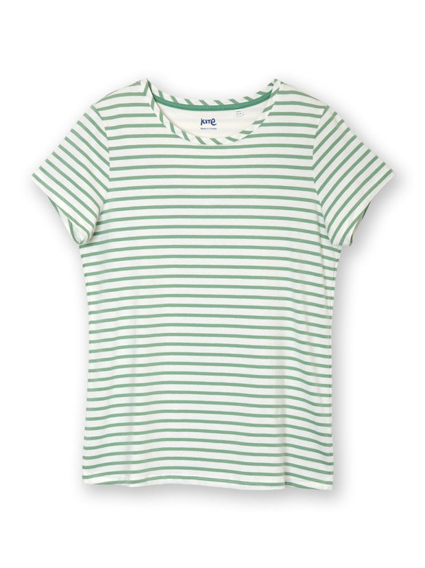Tarrant jersey top sage stripe