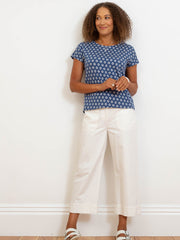 Alum jersey top fleur
