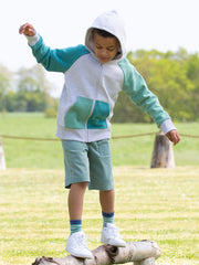 Colour block hoody