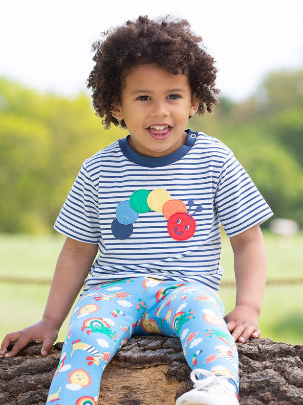 Rainbow caterpillar t-shirt
